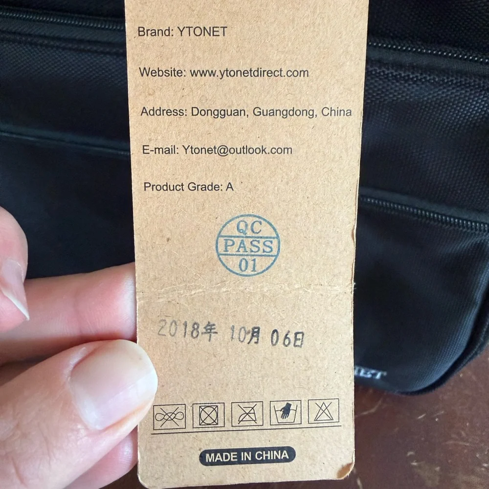Ytonet 17” Laptop Bag Travel Briefcase with Organizer Expandable NWT